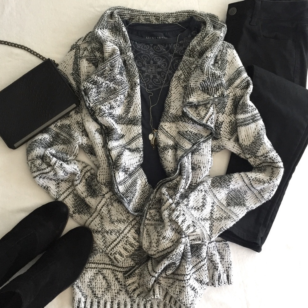 Cozy open front cardigan